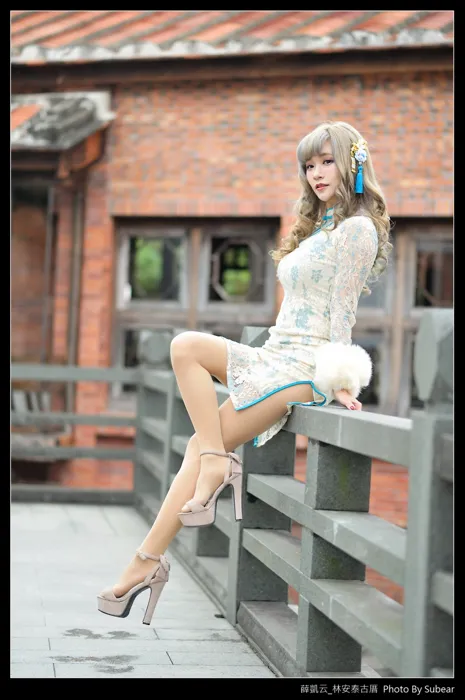 [Mzsock] NO.069 Xue Kaiyun, Lin Antai’s ancient house, high heels and beautiful legs, outdoor shot street photography#[76P]-47