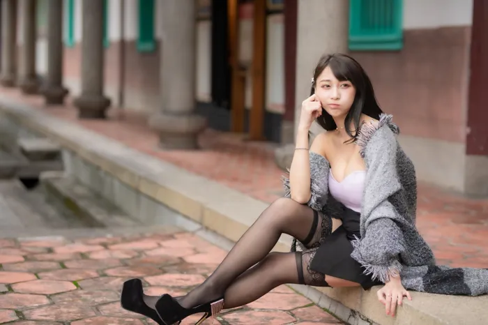 [Mzsock] NO.085 Mi Meng high heels and beautiful legs outdoor shot street photography#[58P]-17